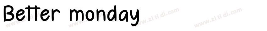Better monday字体转换
